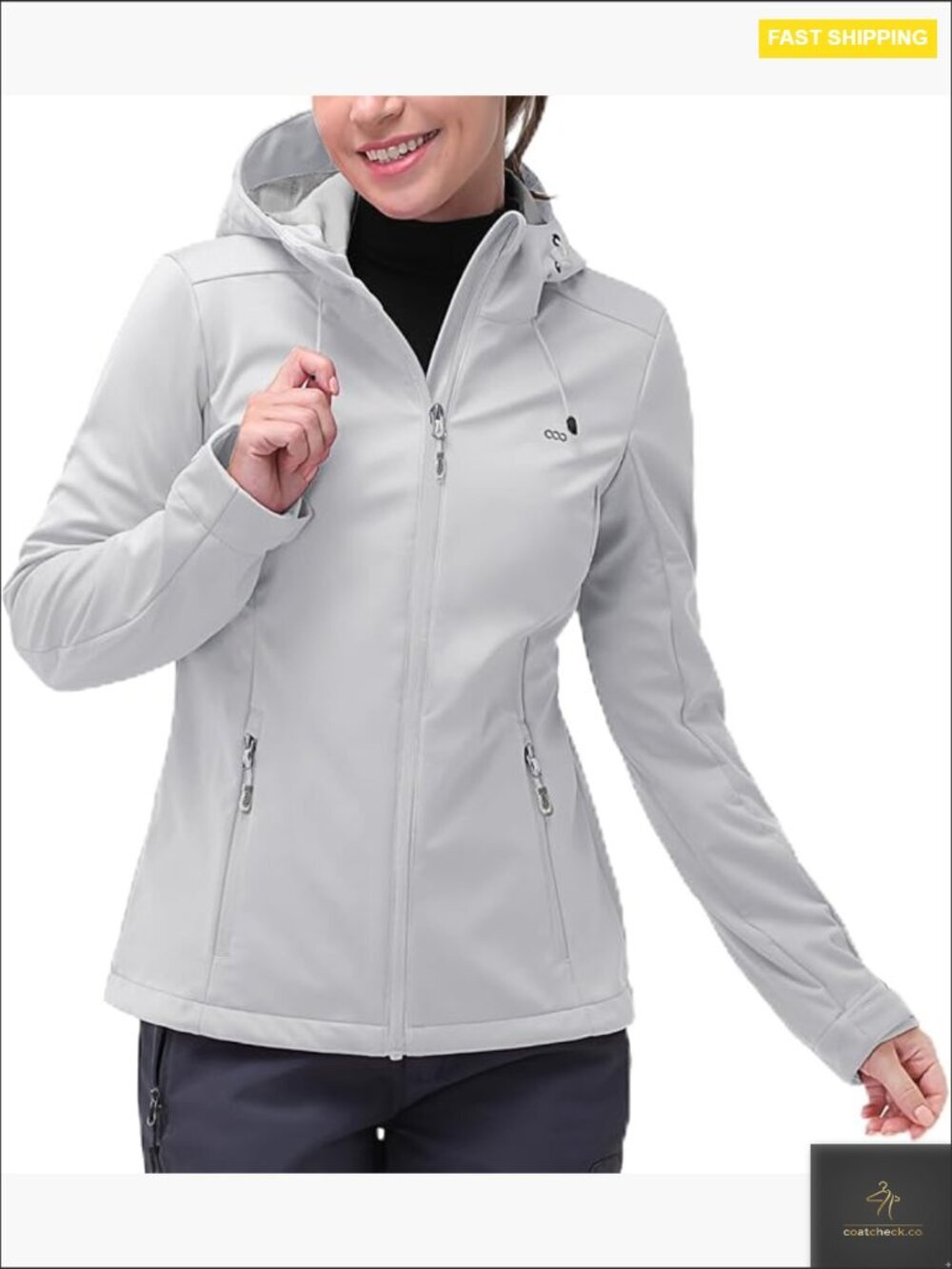 Lightweight Waterproof Softshell Jacket Hooded Windbreaker Hiking Outdoor Active